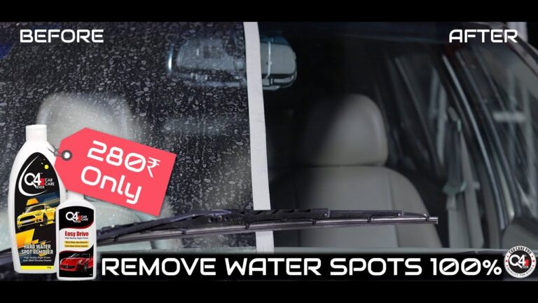 How to Effectively Remove Water Spots From Car Windows