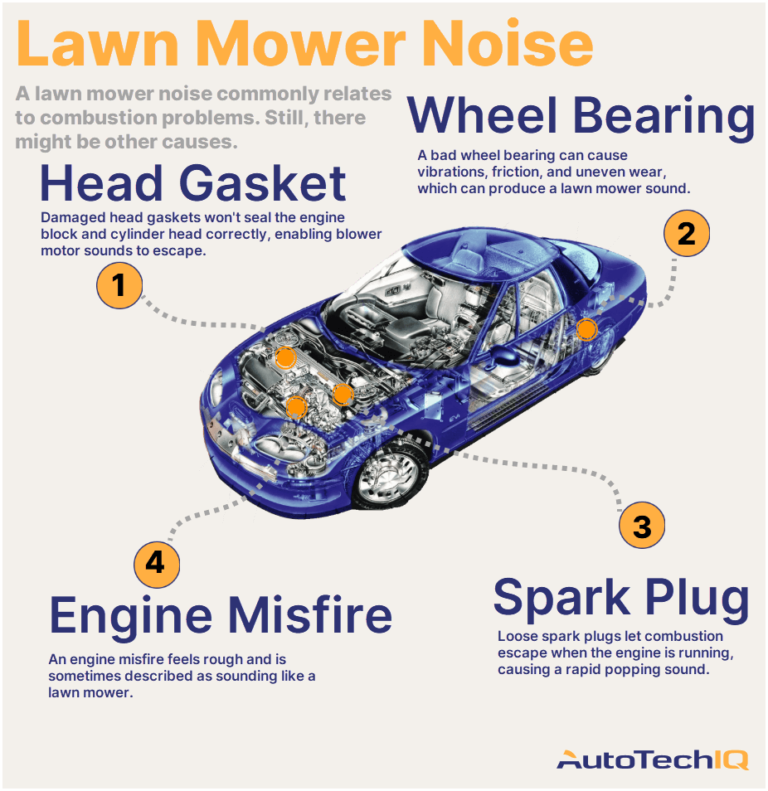 Causes And Fixes for a Car Sounding Like a Lawn Mower?