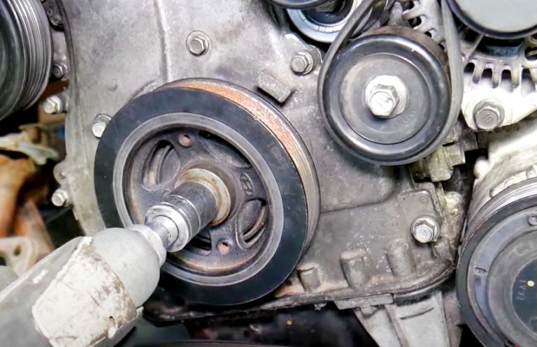 How to Remove a Crankshaft Pulley Bolt Without an Impact Gun