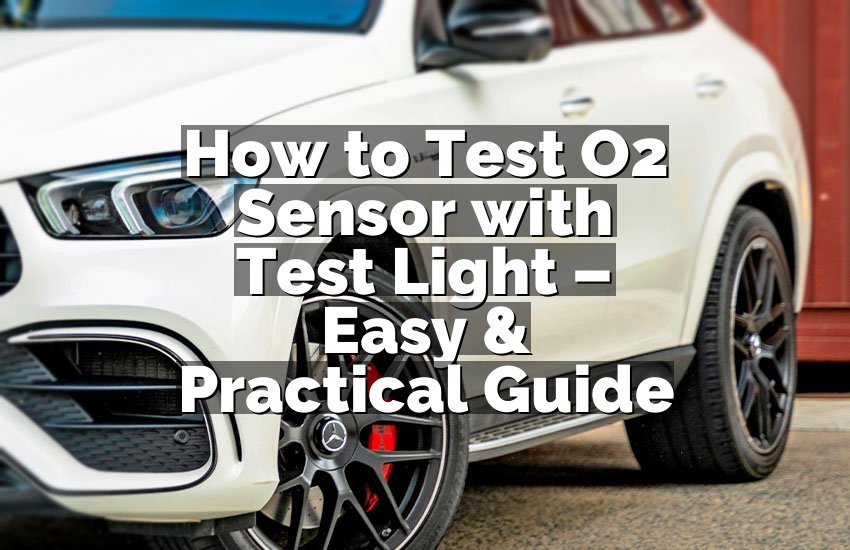 How to Test O2 Sensor with Test Light – Easy & Practical Guide