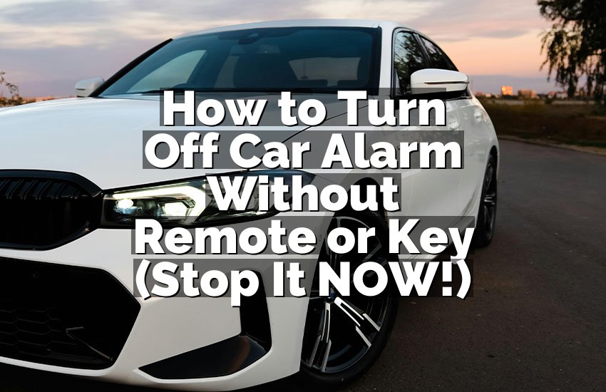 How to Turn Off Car Alarm Without Remote or Key (Stop It NOW!)