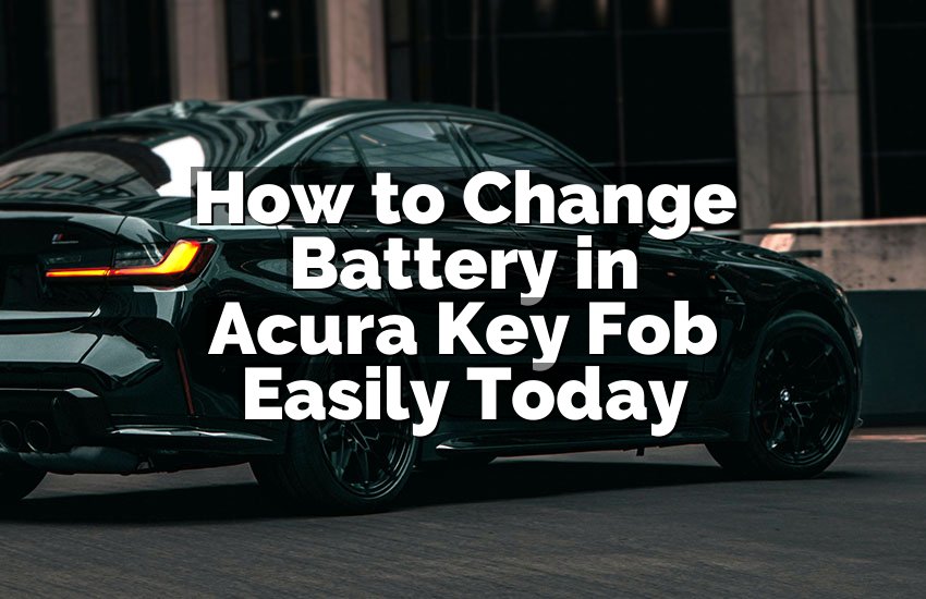 How to Change Battery in Acura Key Fob Easily Today