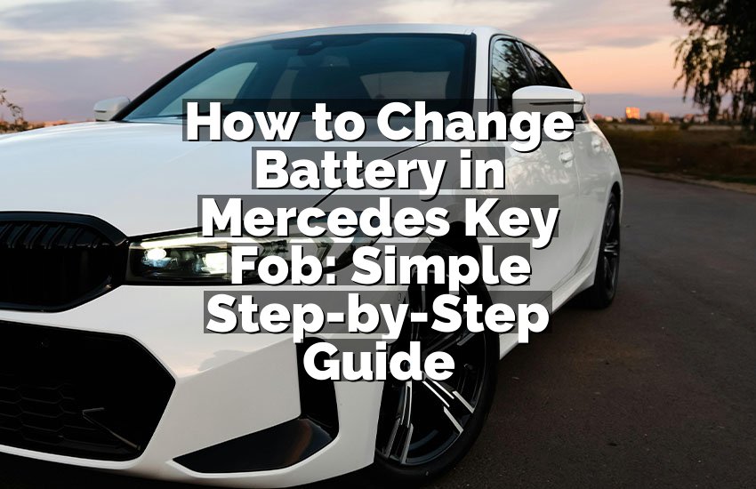 How to Change Battery in Mercedes Key Fob: Simple Step-by-Step Guide