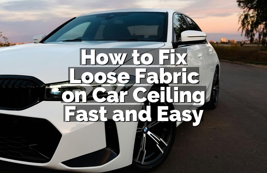 How to Fix Loose Fabric on Car Ceiling Fast and Easy