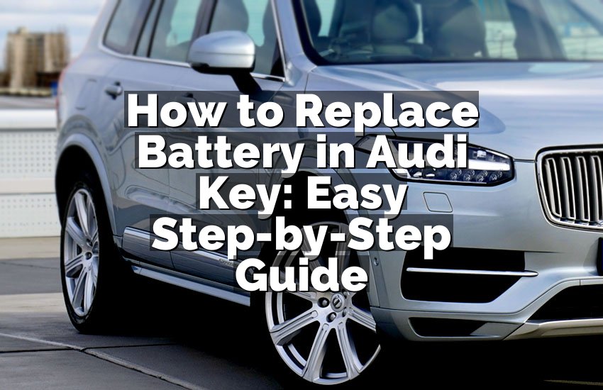 How to Replace Battery in Audi Key: Easy Step-by-Step Guide