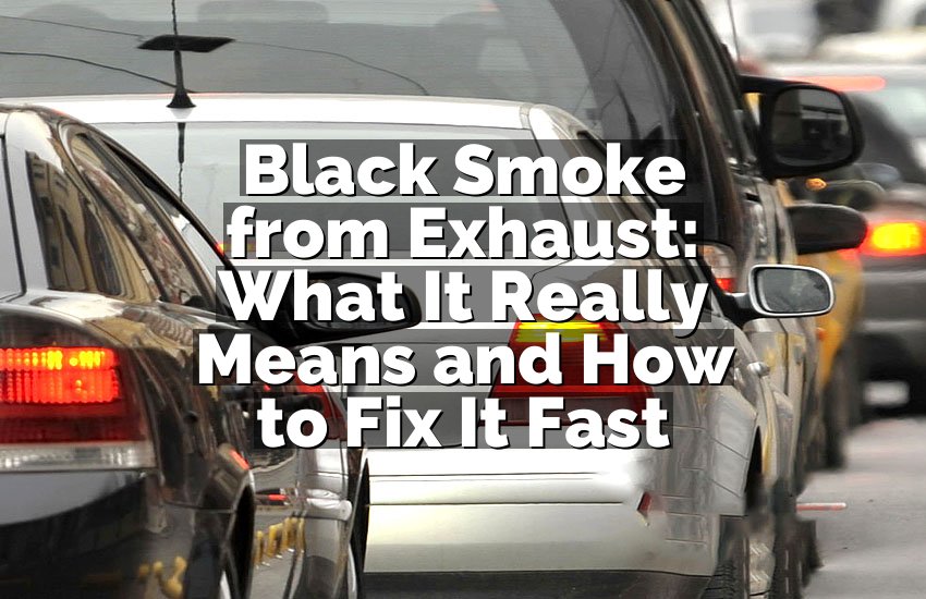 Black Smoke from Exhaust: What It Really Means and How to Fix It Fast