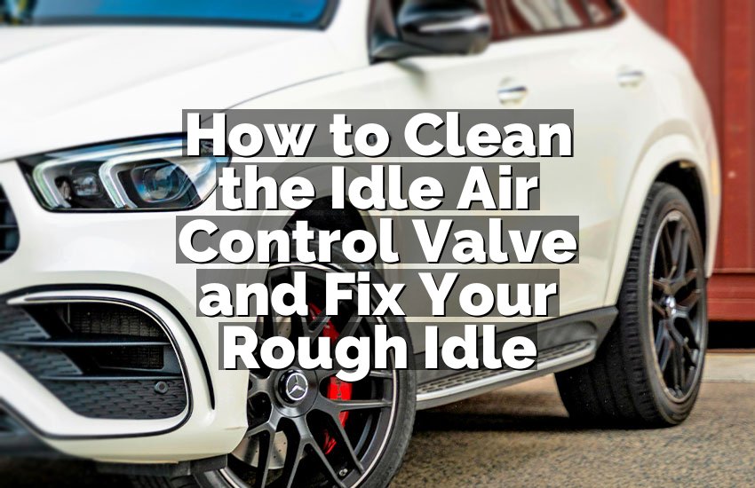 How to Clean the Idle Air Control Valve and Fix Your Rough Idle