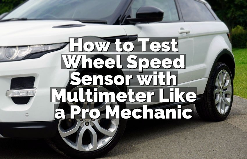 How to Test Wheel Speed Sensor with Multimeter Like a Pro Mechanic