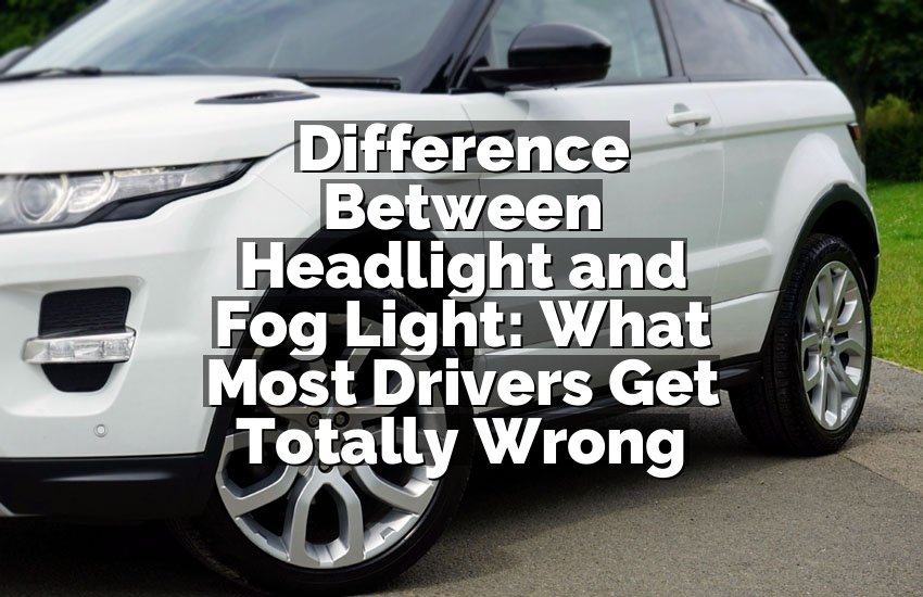 Difference Between Headlight and Fog Light: What Most Drivers Get Totally Wrong