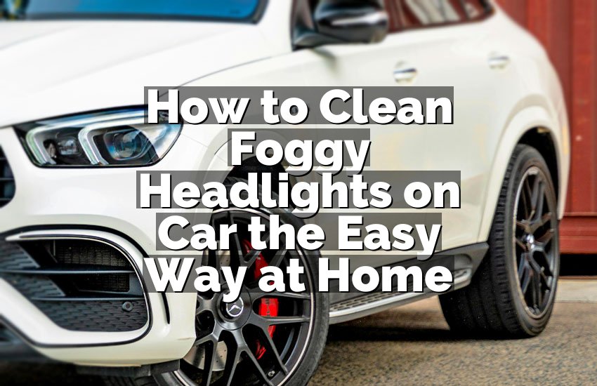 How to Clean Foggy Headlights on Car the Easy Way at Home