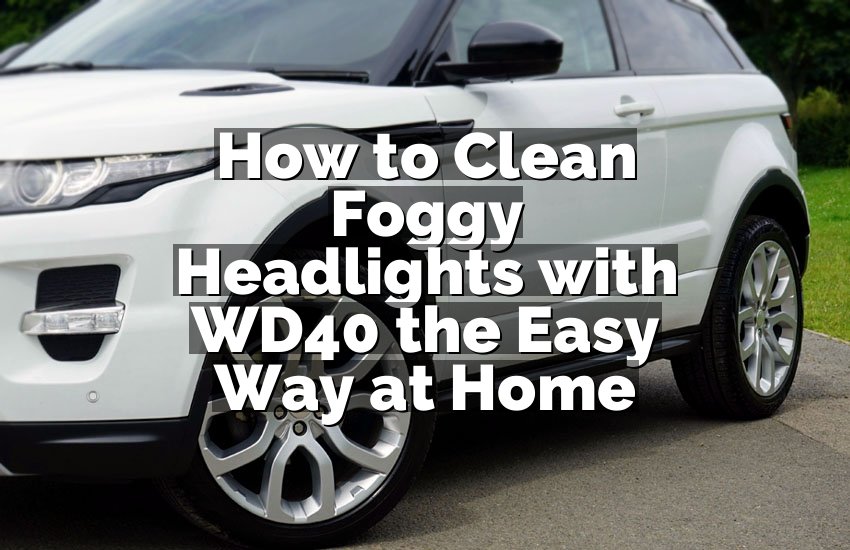 How to Clean Foggy Headlights with WD40 the Easy Way at Home