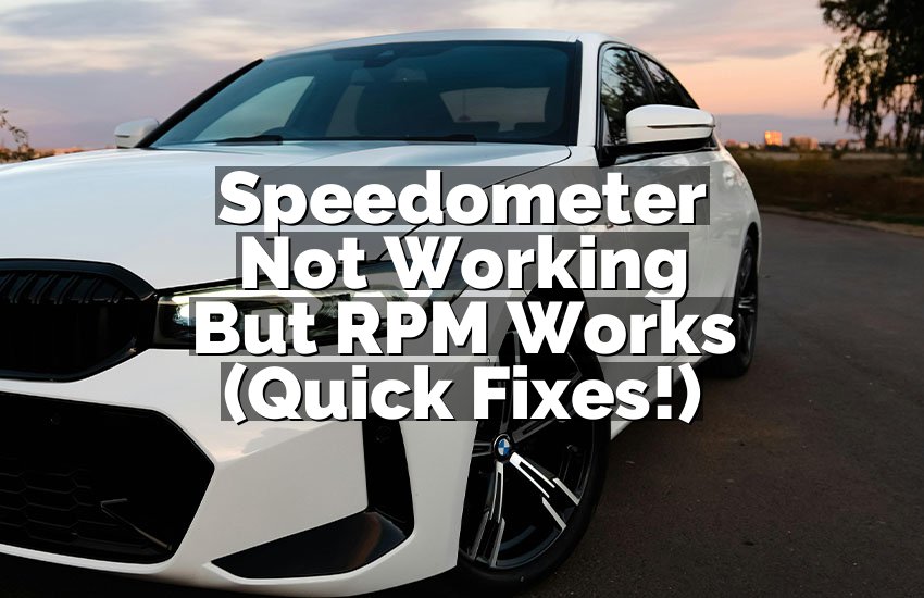 Speedometer Not Working But RPM Works (Quick Fixes!)