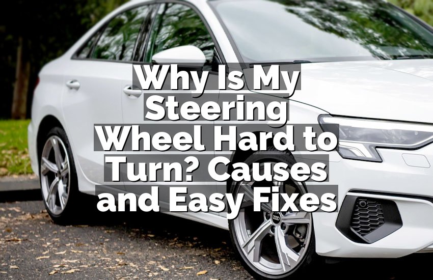 Why Is My Steering Wheel Hard to Turn? Causes and Easy Fixes