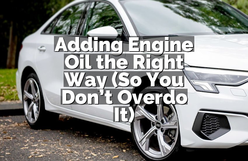 Adding Engine Oil the Right Way (So You Don’t Overdo It)