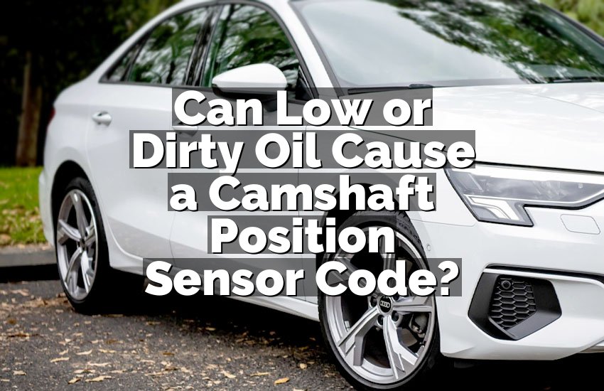 Can Low or Dirty Oil Cause a Camshaft Position Sensor Code?