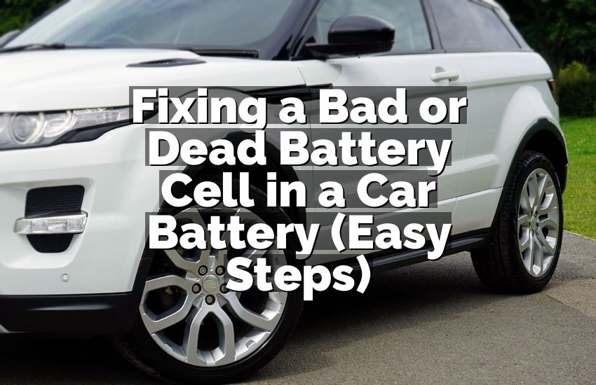 Fixing a Bad or Dead Battery Cell in a Car Battery (Easy Steps)
