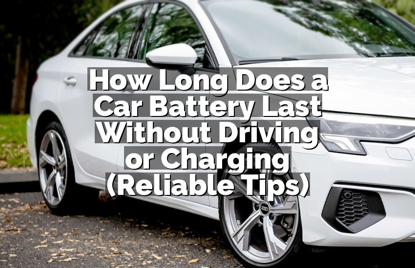 How Long Does a Car Battery Last Without Driving or Charging (Reliable Tips)