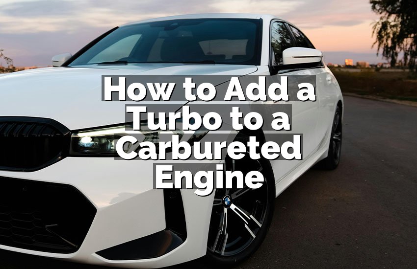 How to Add a Turbo to a Carbureted Engine