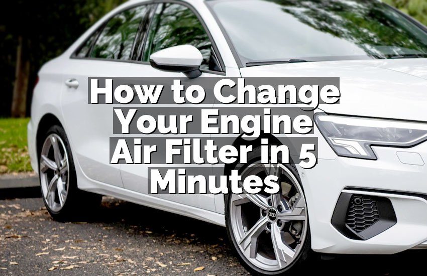How to Change Your Engine Air Filter in 5 Minutes