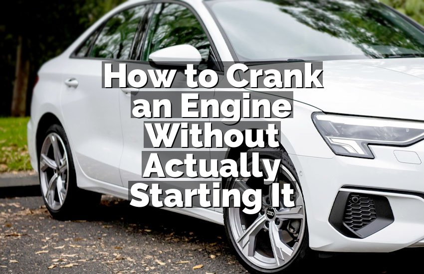 How to Crank an Engine Without Actually Starting It
