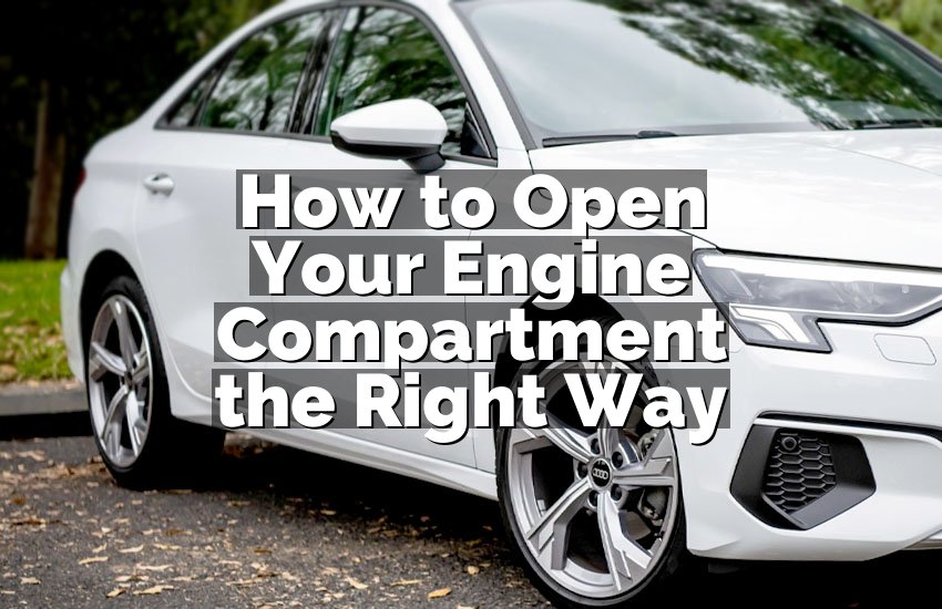 How to Open Your Engine Compartment the Right Way