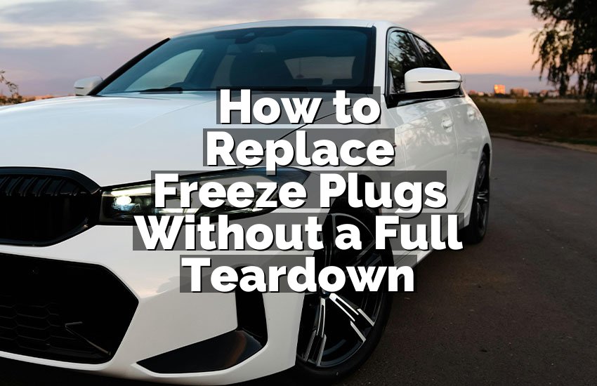 How to Replace Freeze Plugs Without a Full Teardown