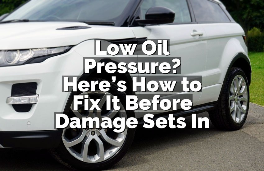 Low Oil Pressure? Here’s How to Fix It Before Damage Sets In