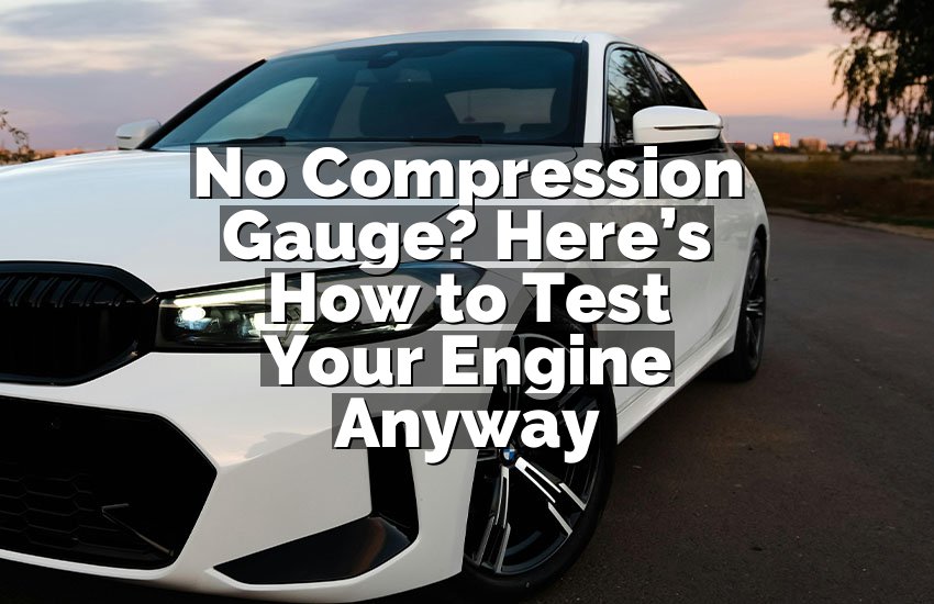 No Compression Gauge? Here’s How to Test Your Engine Anyway