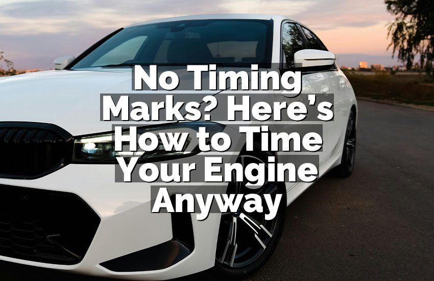 No Timing Marks? Here’s How to Time Your Engine Anyway