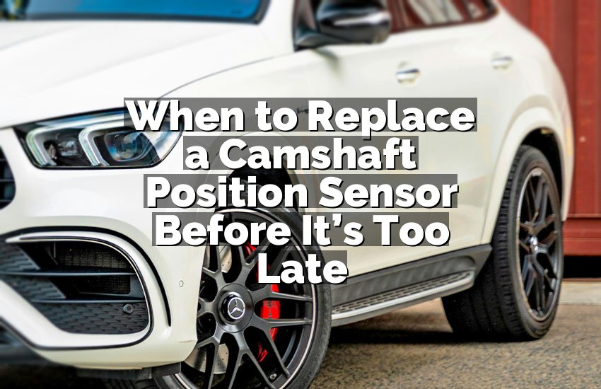 When to Replace a Camshaft Position Sensor Before It’s Too Late