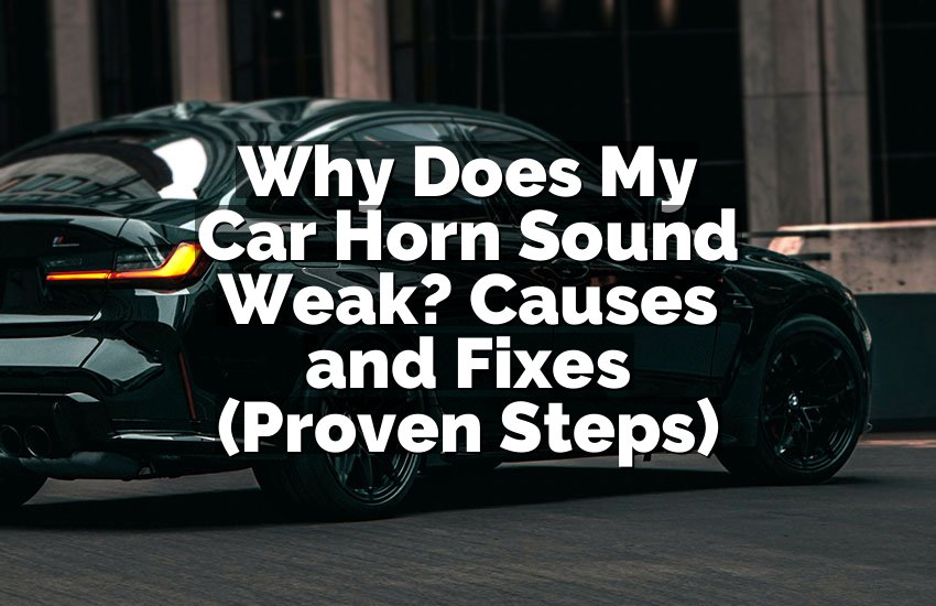 Why Does My Car Horn Sound Weak? Causes and Fixes (Proven Steps)